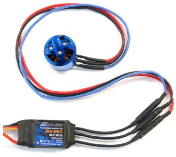 Motor connected to ESC